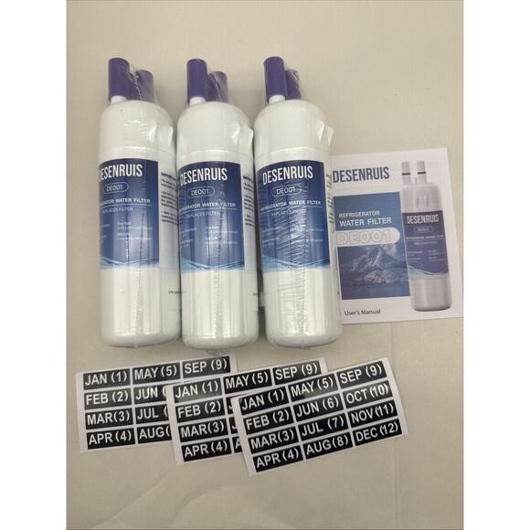 Desenruis DE001 Replacement Refrigerator Filter1 For W10295370A W10295370 - 3 Pk - Picture 1 of 13